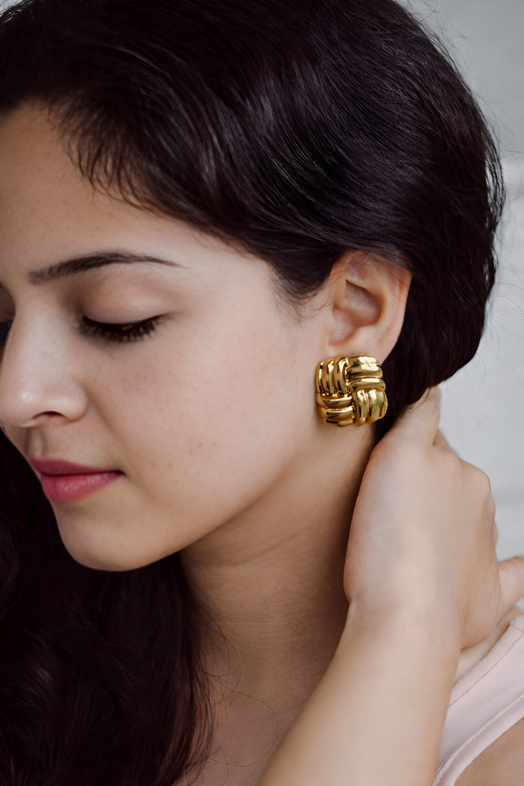 Riddle cube earrings