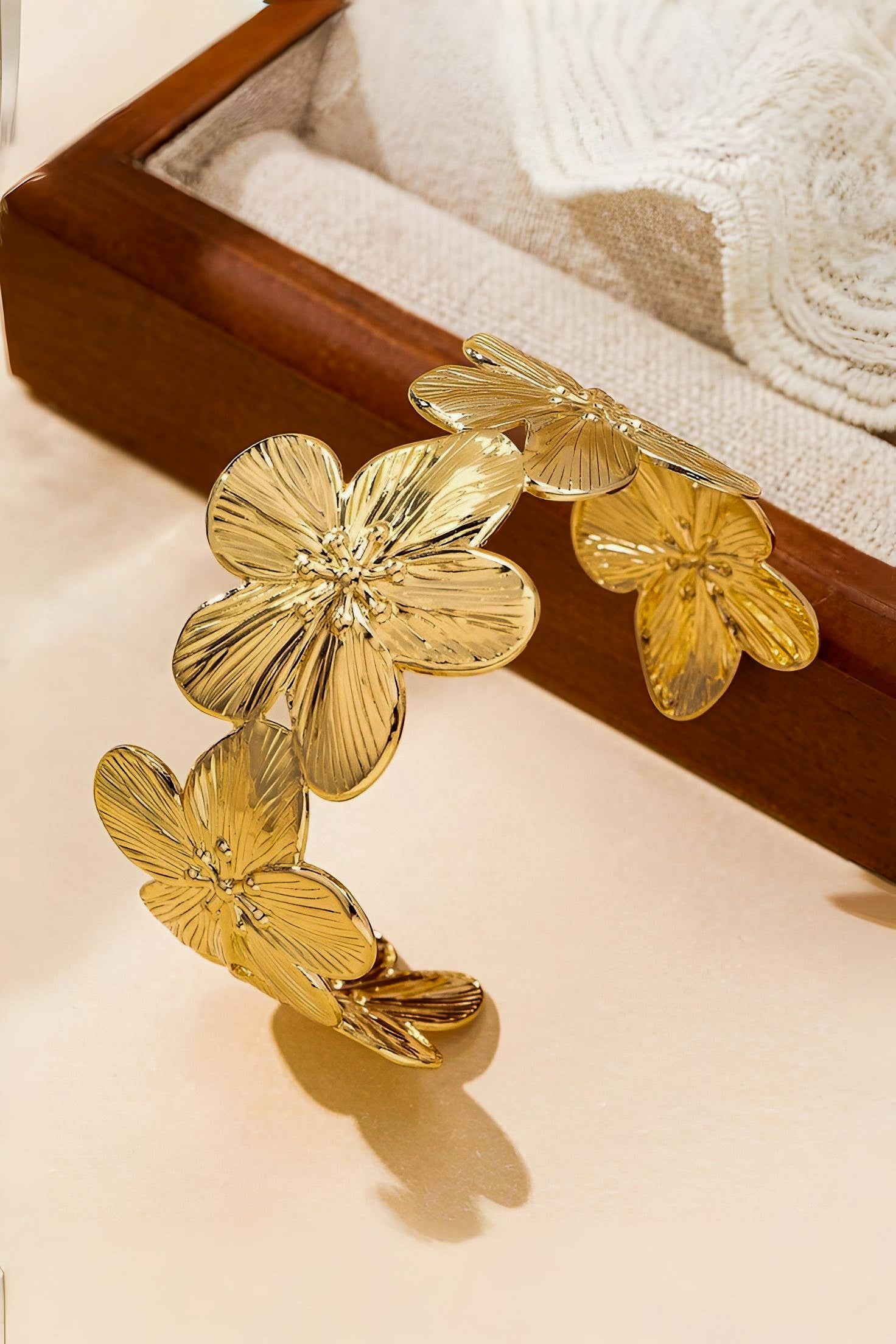 Flower Cuff Bracelet