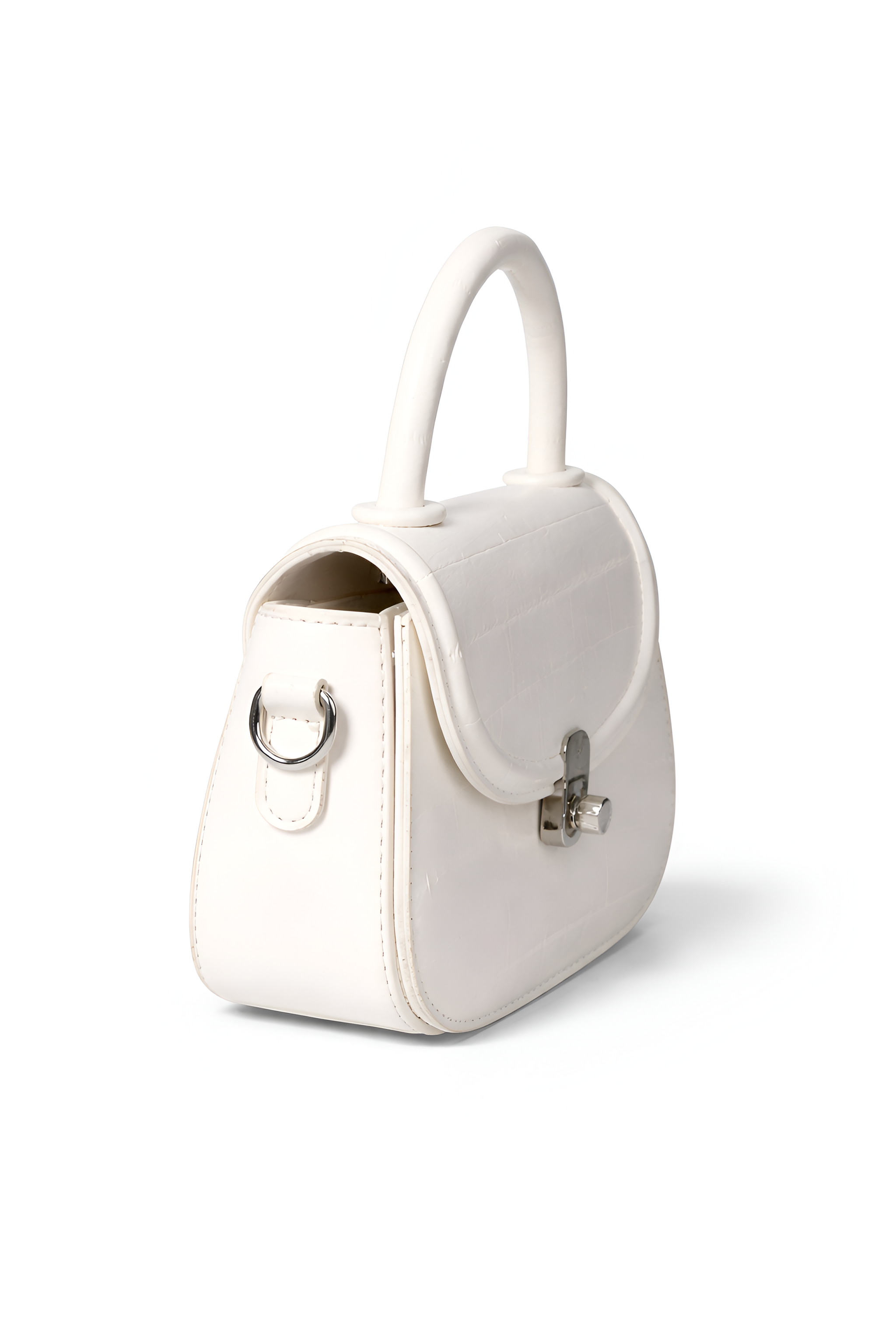 Alba Lock White Sling Bag