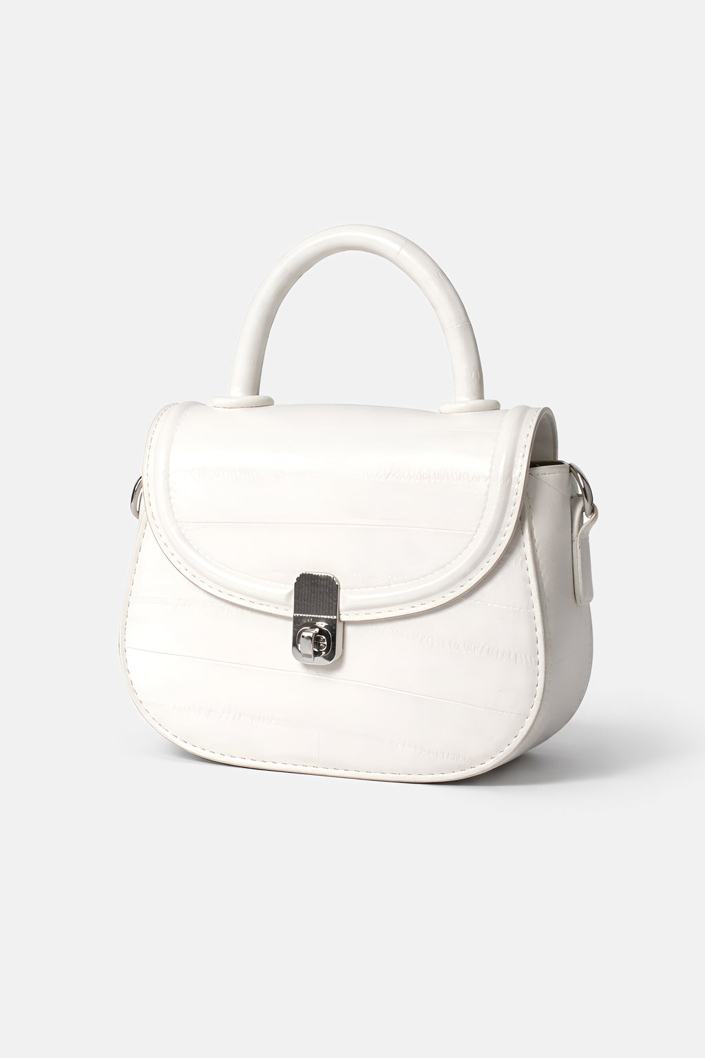 Alba Lock White Sling Bag