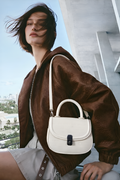 Alba Lock White Sling Bag