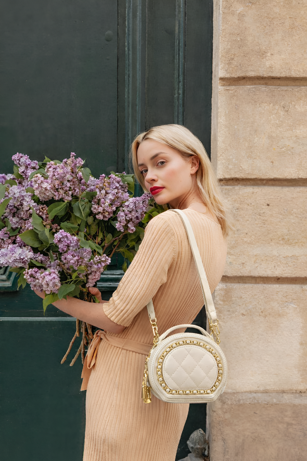 Eclipse Mini White Sling Bag
