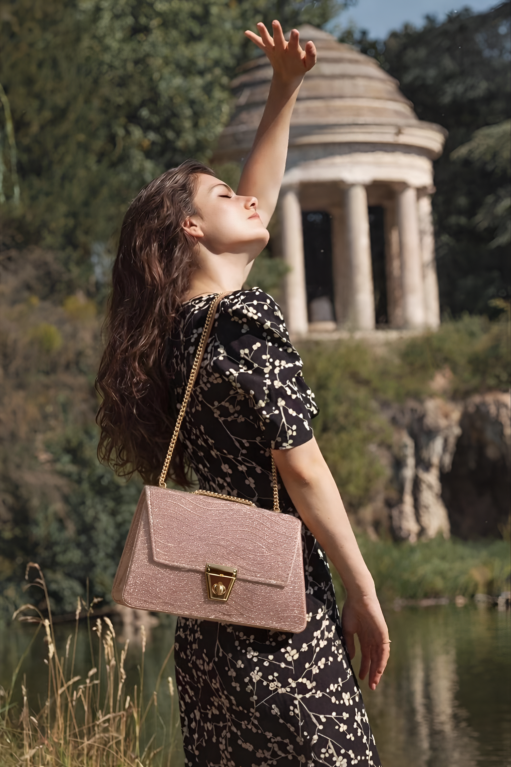 Clair wave Pink Clutches