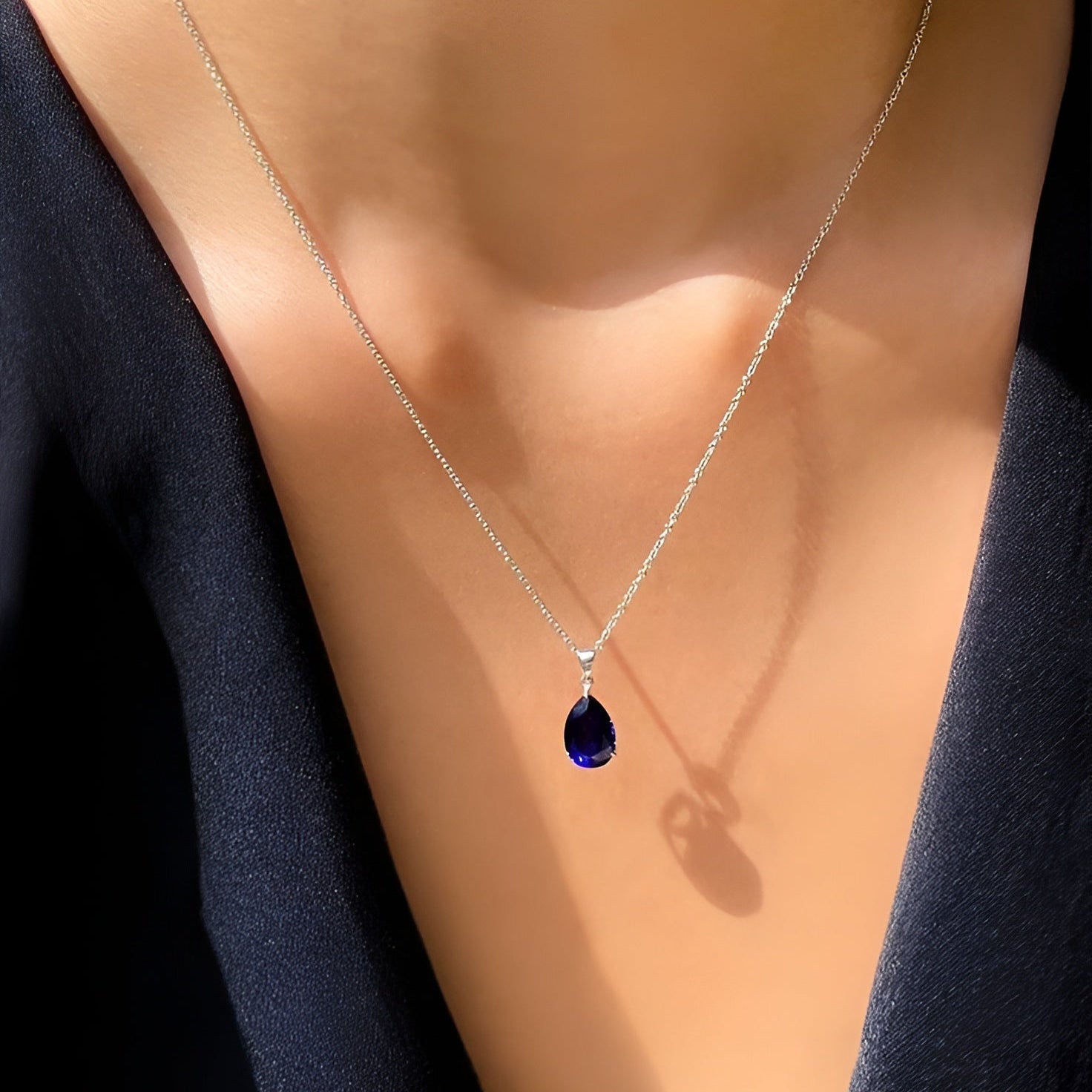 Blue Velvet Necklace